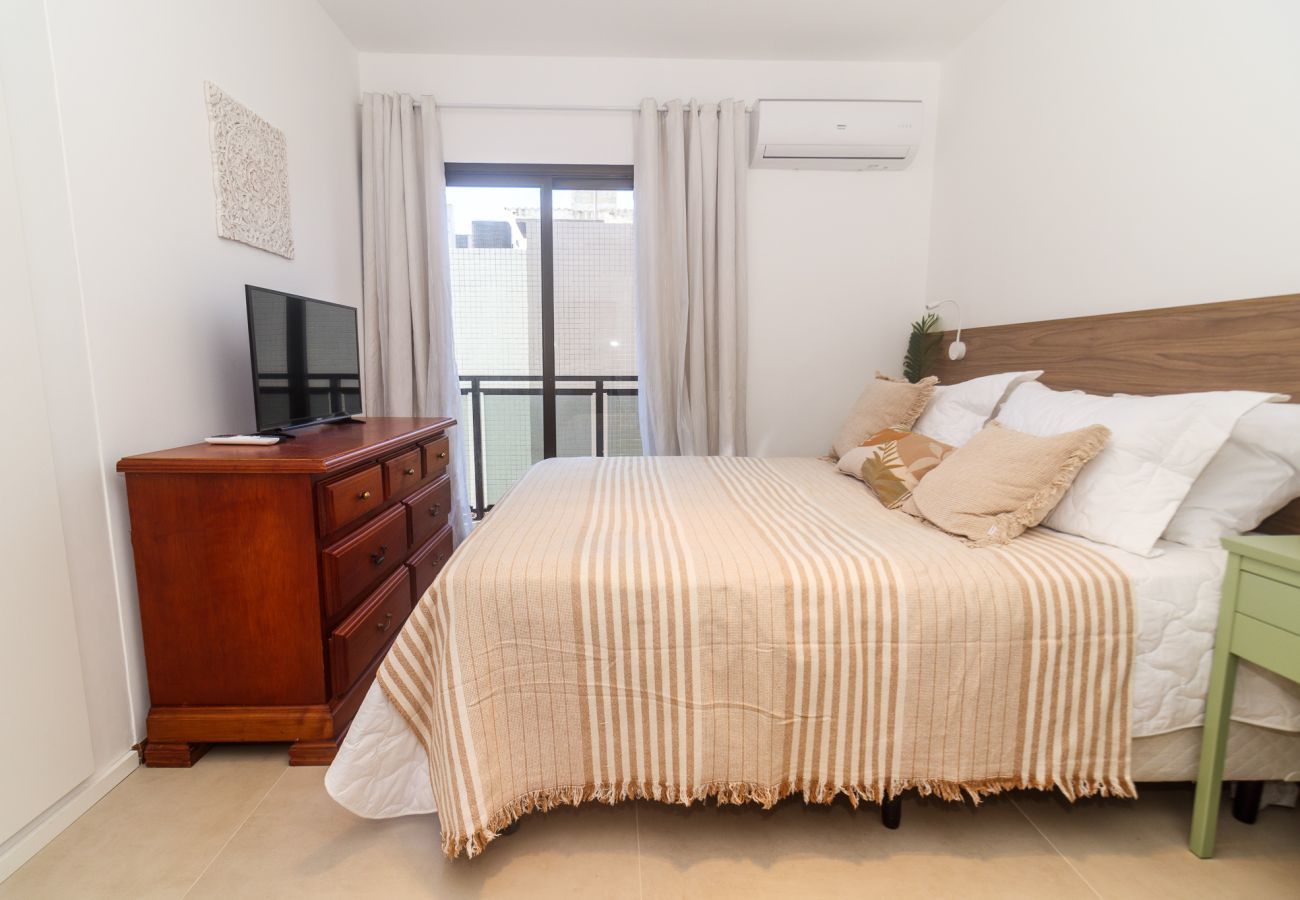 Apart-hotel em Rio de Janeiro - Lira602 | Leblon 2 qtos, vista Cristo e 2 Irmãos
