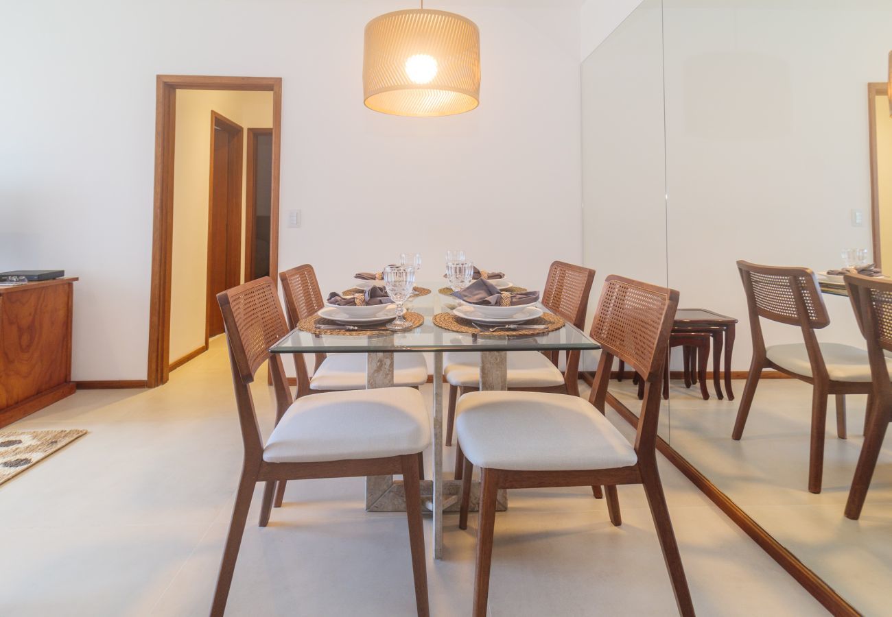 Apart-hotel em Rio de Janeiro - Lira602 | Leblon 2 qtos, vista Cristo e 2 Irmãos