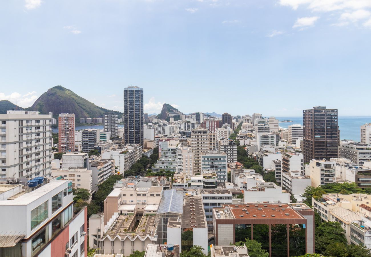 Apart-hotel em Rio de Janeiro - Lira602 | Leblon 2 qtos, vista Cristo e 2 Irmãos