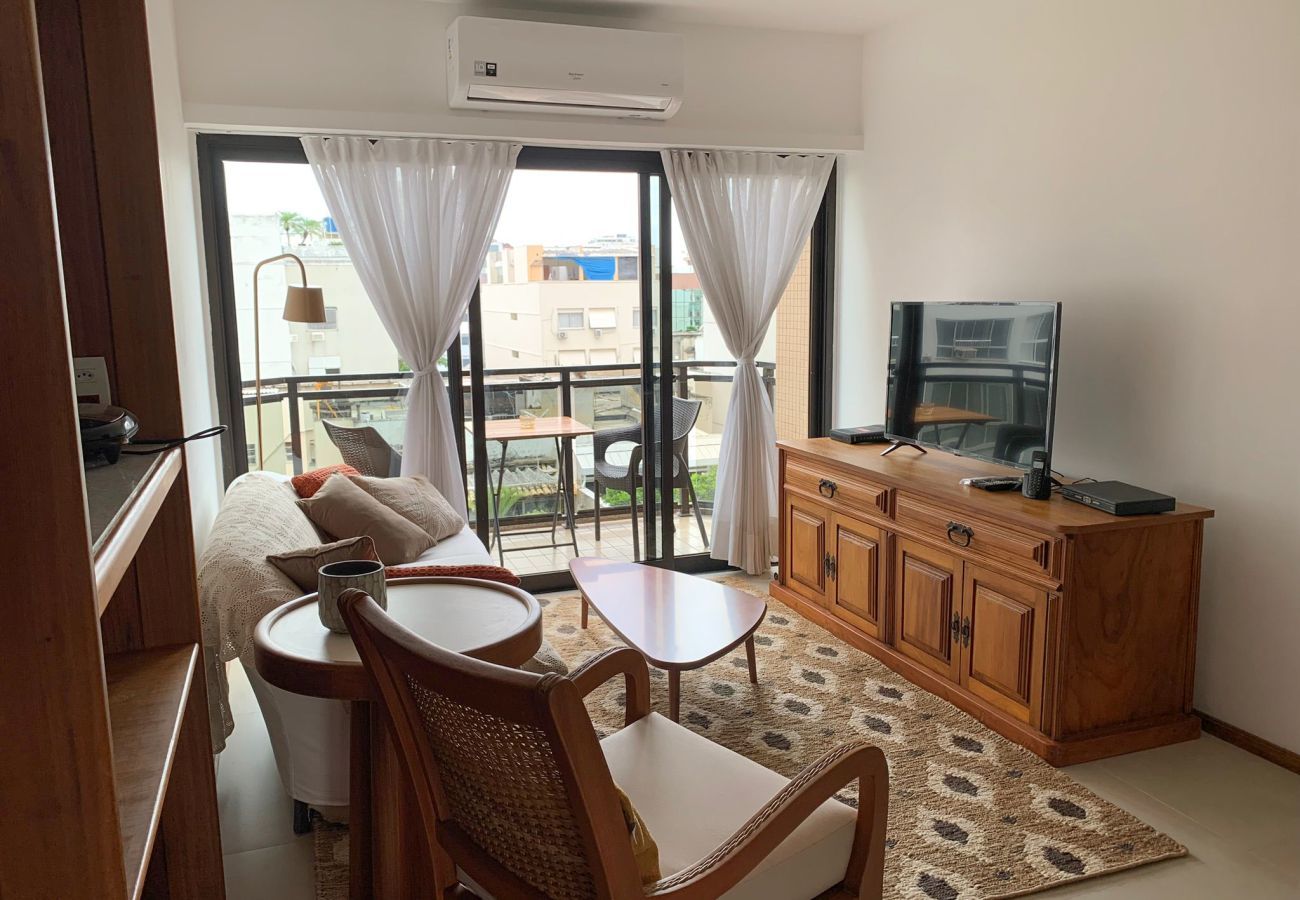 Apart-hotel em Rio de Janeiro - Lira602 | Leblon 2 qtos, vista Cristo e 2 Irmãos