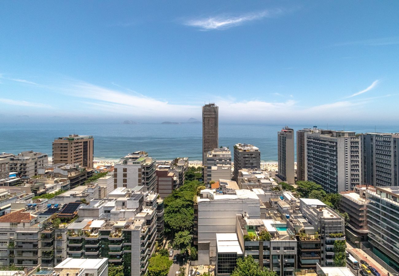 Apart-hotel em Rio de Janeiro - Lira602 | Leblon 2 qtos, vista Cristo e 2 Irmãos