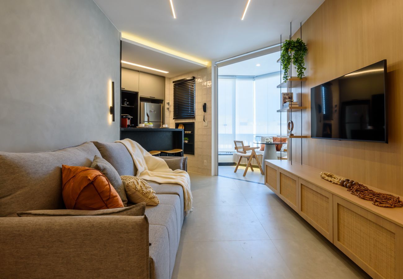 Apart-hotel em Rio de Janeiro - Luc527 | Flat vista mar e Pedra da Gávea