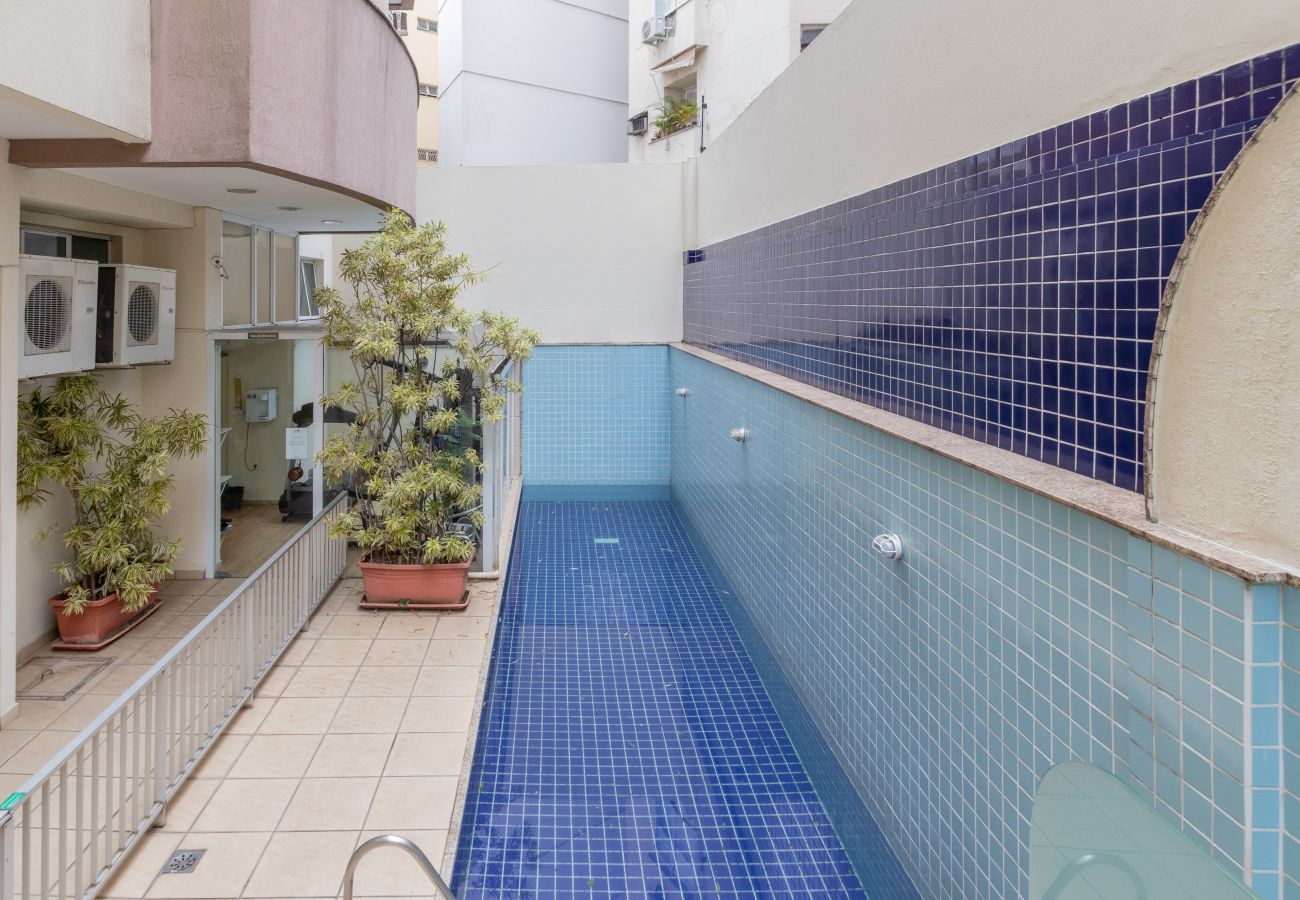 Apart-hotel em Rio de Janeiro - Serrao405|Lindo Flat c/piscina e vista para Lagoa 