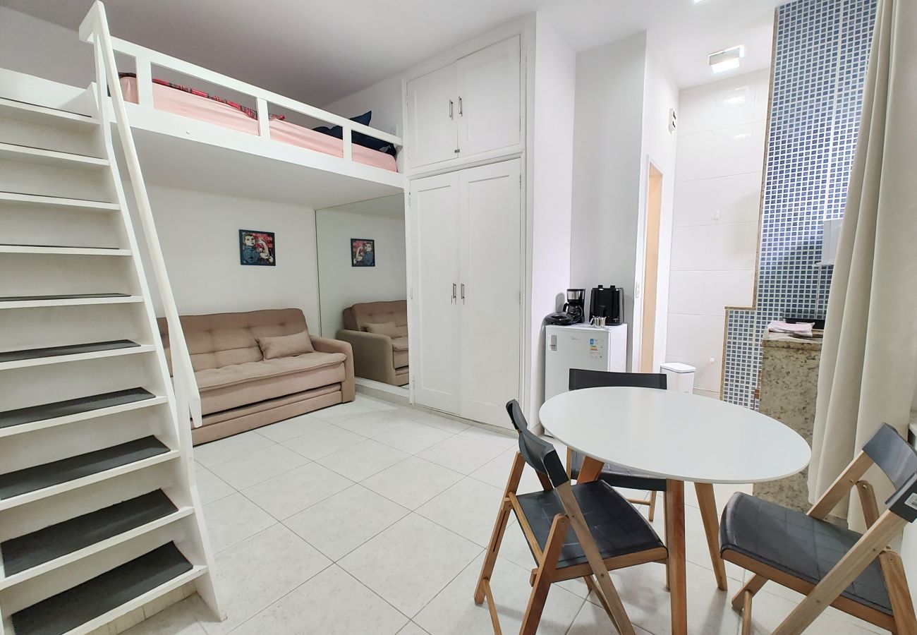 Apartamento em Rio de Janeiro - Góis 403|Charmoso studio no Leblon para 4 pessoas