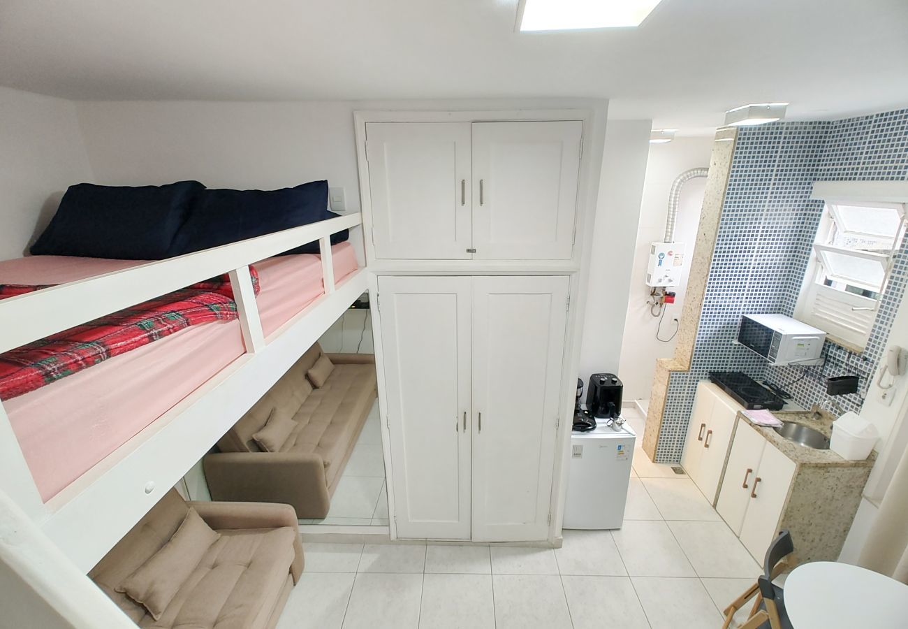 Apartamento em Rio de Janeiro - Góis 403|Charmoso studio no Leblon para 4 pessoas