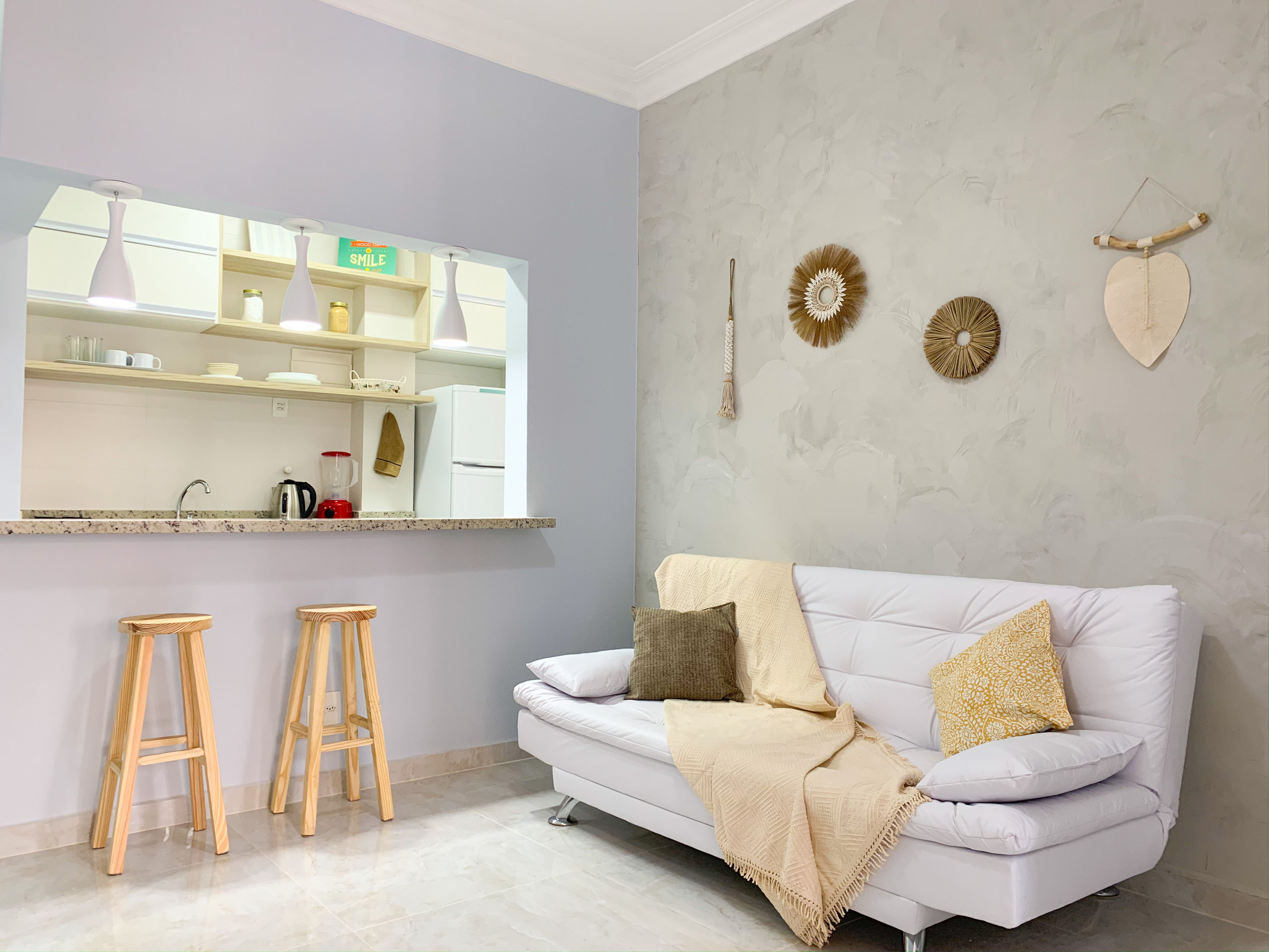 well decorated living room