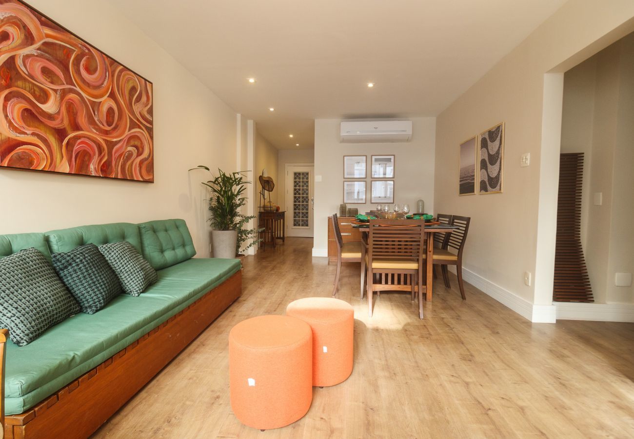 Apartamento en Rio de Janeiro - Brt401A| 3 dorm en Copacabana a 9 min del Posto 4