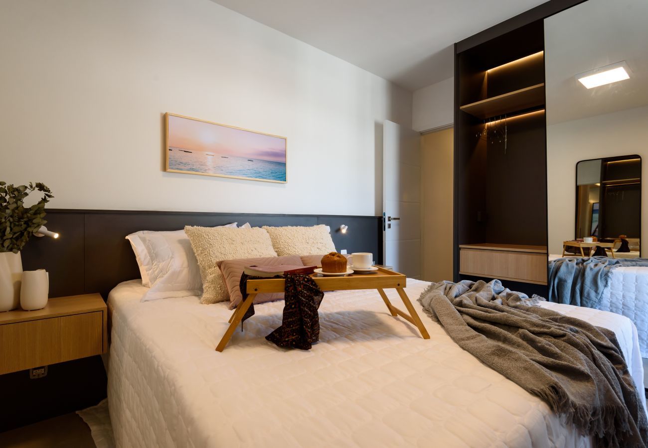 Apartahotel en Rio de Janeiro - Luc527 | Piso con vistas al mar y Pedra da Gávea