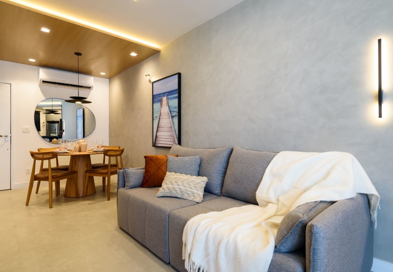 Apartahotel en Rio de Janeiro - Luc527 | Piso con vistas al mar y Pedra da Gávea