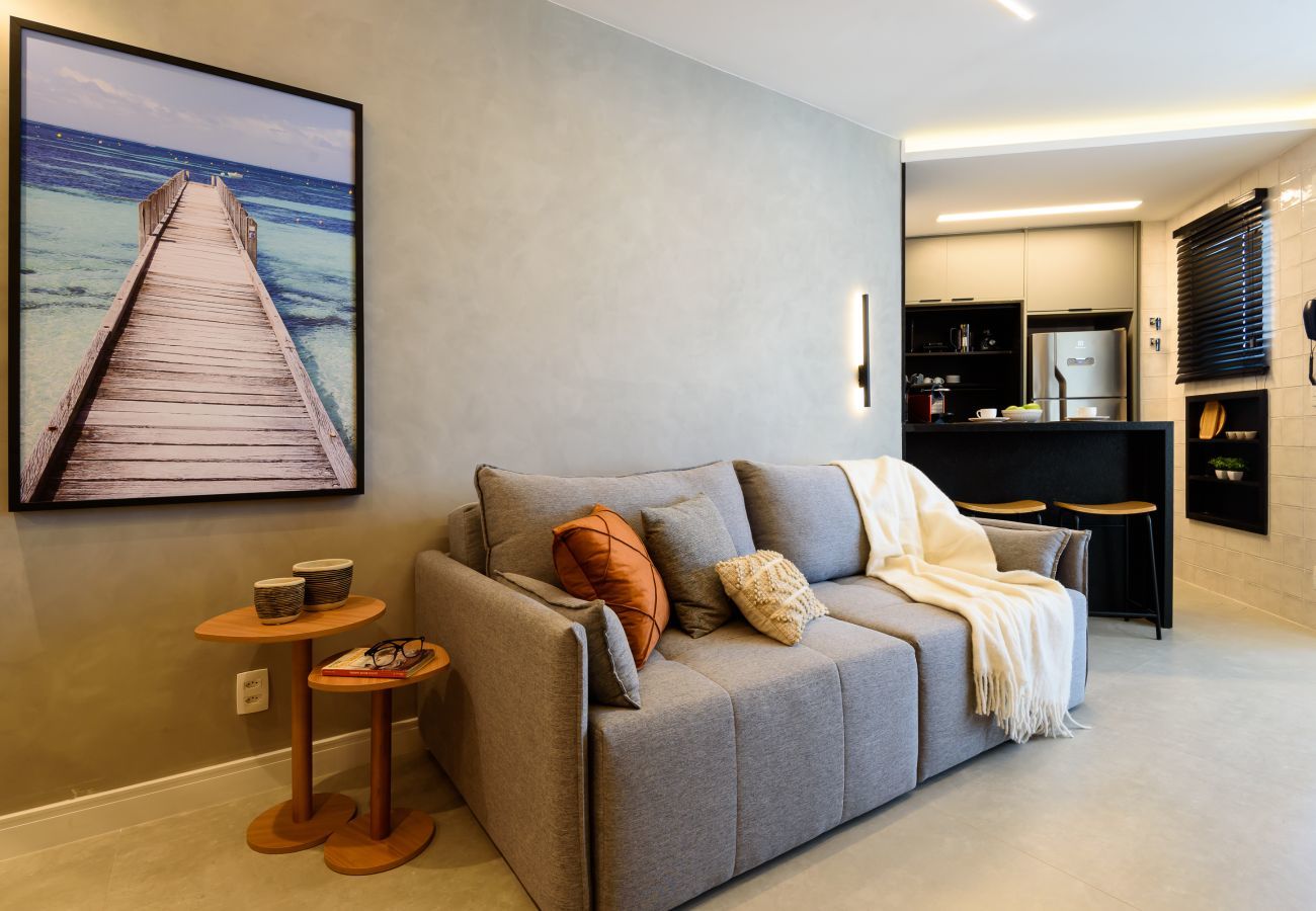 Apartahotel en Rio de Janeiro - Luc527 | Piso con vistas al mar y Pedra da Gávea