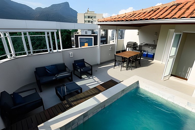 Albq302 | Triplex no Leblon com piscina e vista