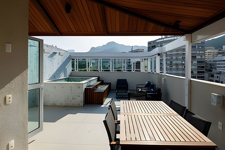 Albq302| 3-unit penthouse in Leblon with pool