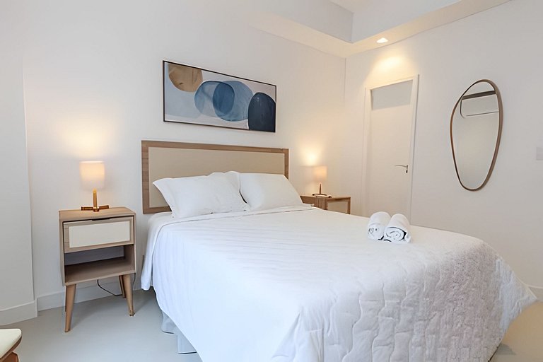 Prud803 | Apartamento a 1 min da praia de Ipanema