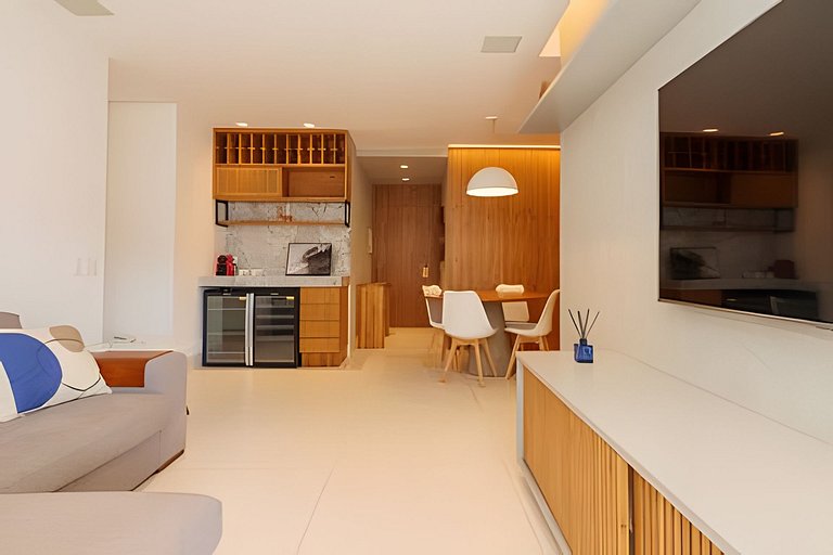 Prud803 | Apartamento a 1 min da praia de Ipanema