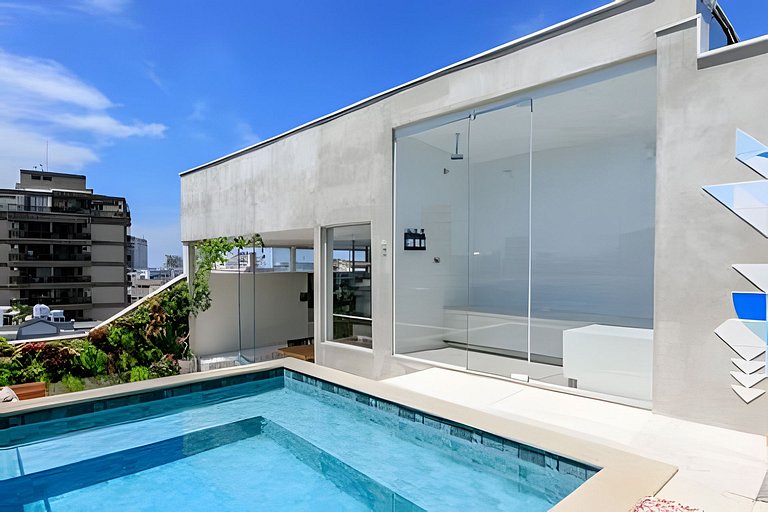 Fer702|Penthouse w/pool on Leblon trendiest street