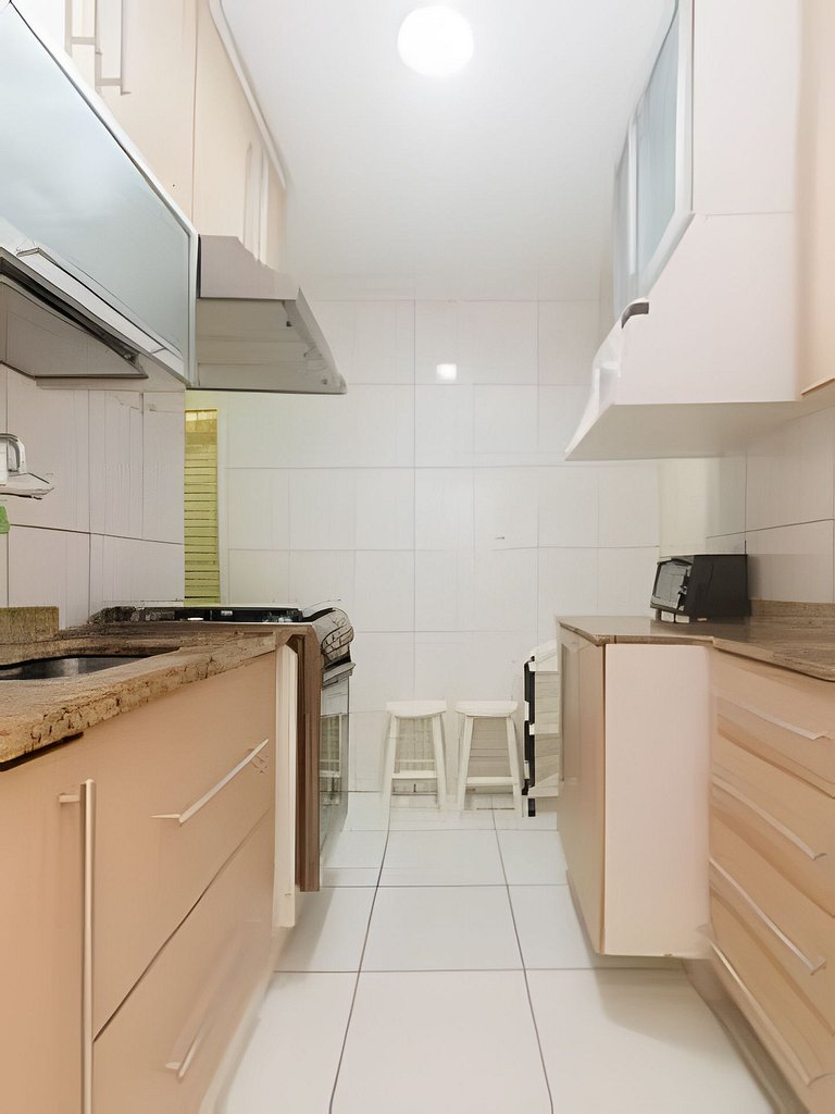 Brt401|Copacabana 2 rooms, 3 blocks from the beach