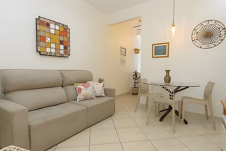 Viv203|2 quartos, 5 minutos da praia de Copacabana