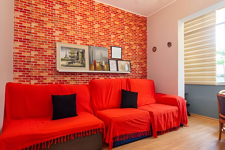 Hum233|Apartamento 5 minutos de la playa de Leblon