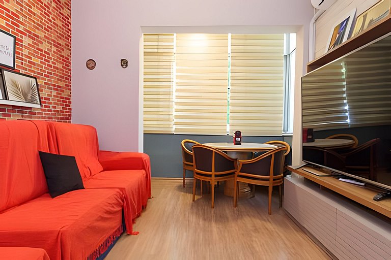 Hum233|Apartamento a 5 min da praia Leblon