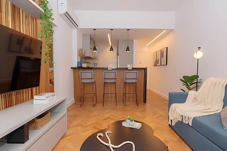 Ata401|Modern apartment 2 blocks from Leblon beach