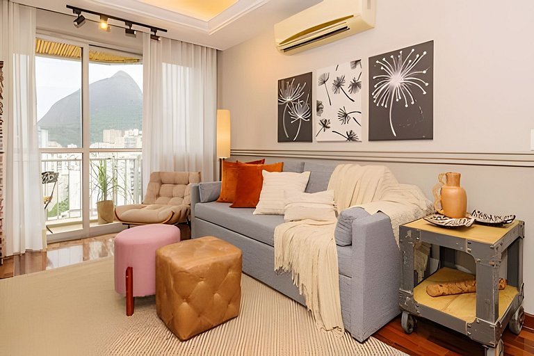 Berna1404|2 comfortable rooms with views in Leblon