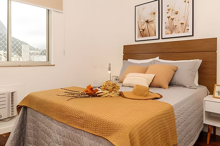 Berna1404|2 comfortable rooms with views in Leblon