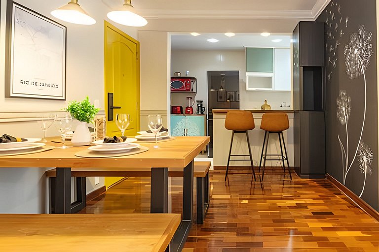 Berna1404|2 comfortable rooms with views in Leblon