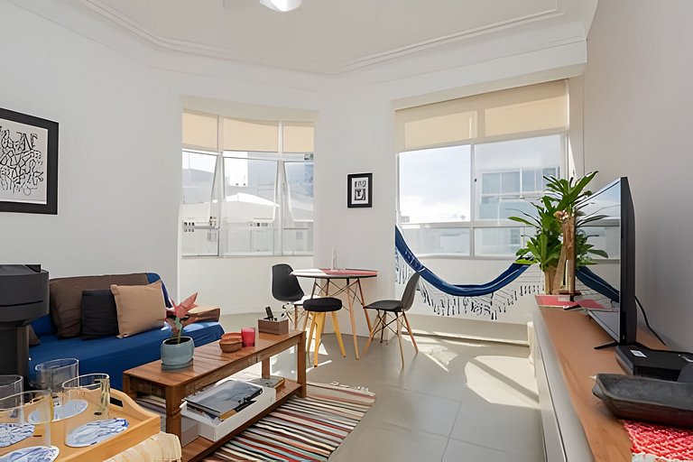 Jul1003|Lindo apto em Copacabana, 5 min do Posto 6