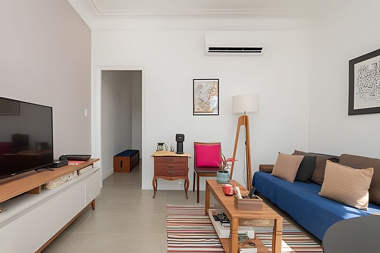 Jul1003|Lindo apto em Copacabana, 5 min do Posto 6