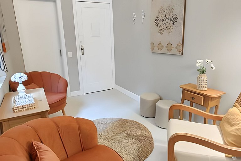 Góis408|2 rooms in Leblon 2 minutes from the beach