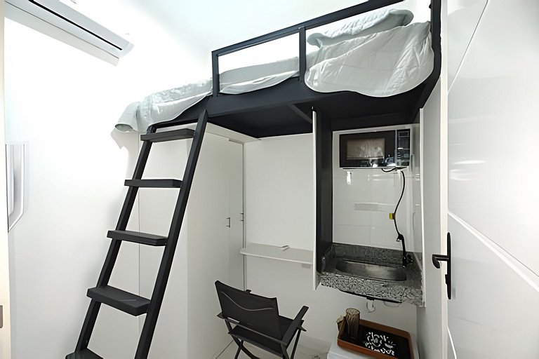 Hum302D|studio 10 m² en Leblon, 5 min de la playa