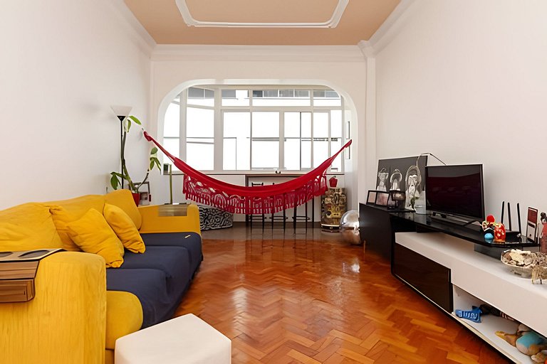 Sam707 | 2 qtos com vista para Praia de Copacabana