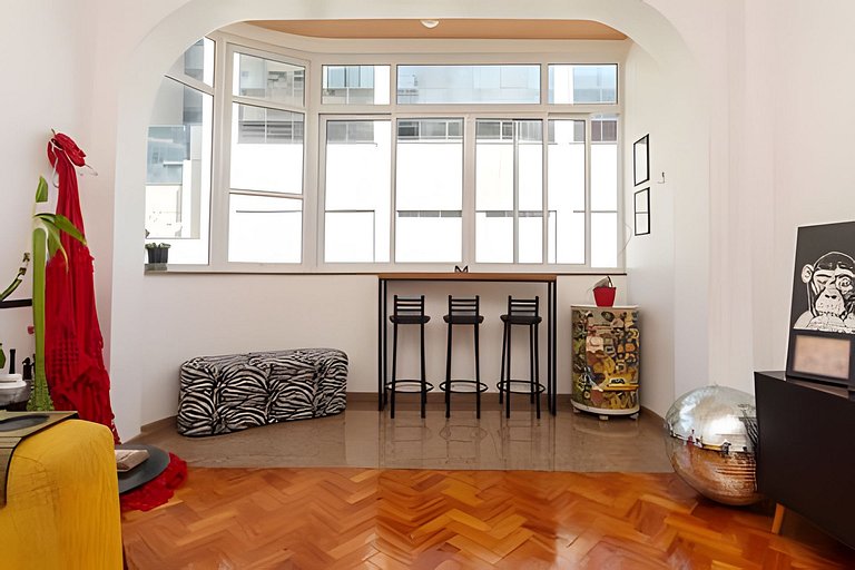 Sam707 | 2 qtos com vista para Praia de Copacabana