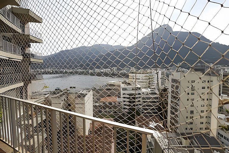 God802| Apto en Lagoa con vista al Cristo Redentor