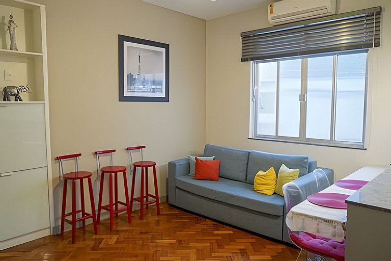 Scl206| Dormitorio y salón modernos en Botafogo