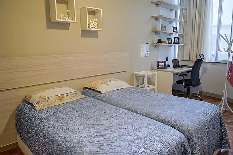 Scl206| Quarto e sala moderno em Botafogo