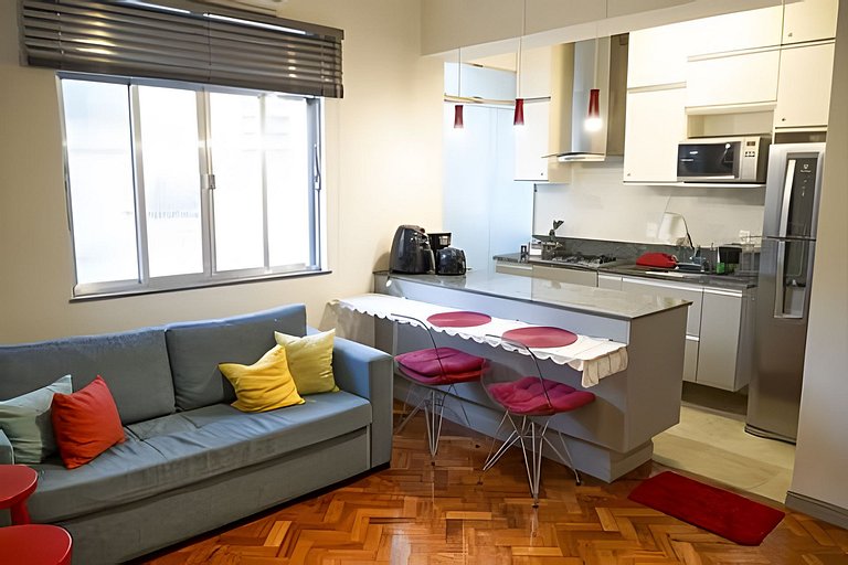 Scl206| Dormitorio y salón modernos en Botafogo