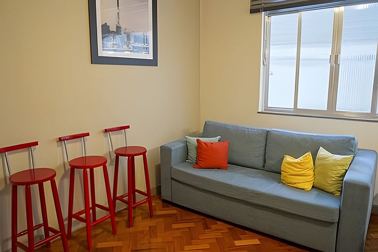 Scl206| Quarto e sala moderno em Botafogo