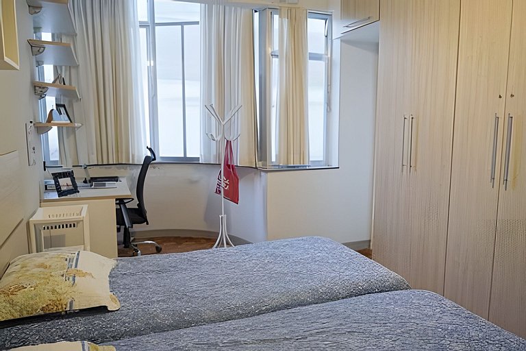 Scl206| Dormitorio y salón modernos en Botafogo