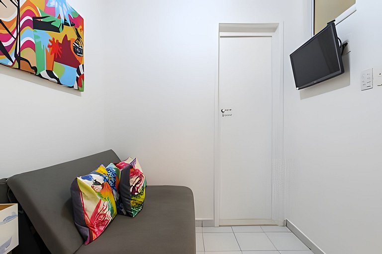 Visc303| Bedroom & Living Room near Ipanema Beach