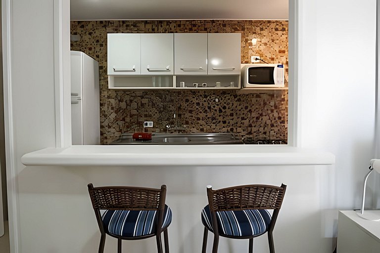 Luc113| Flat with pool and sauna on Barra beach