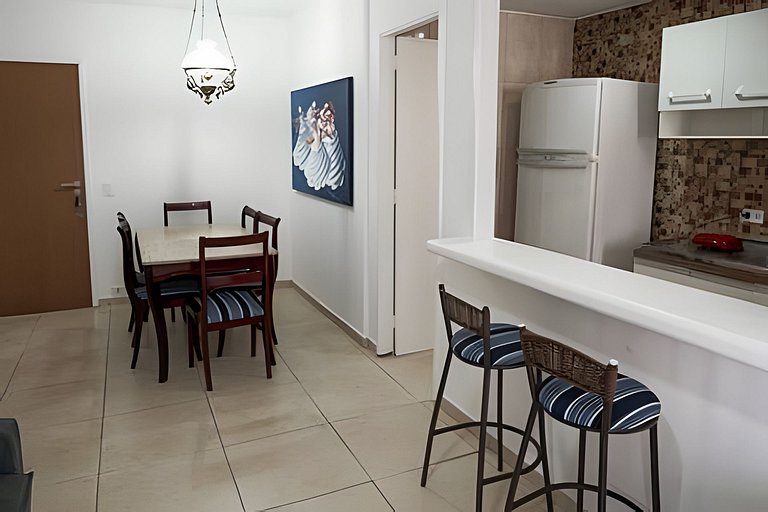 Luc113| Flat with pool and sauna on Barra beach