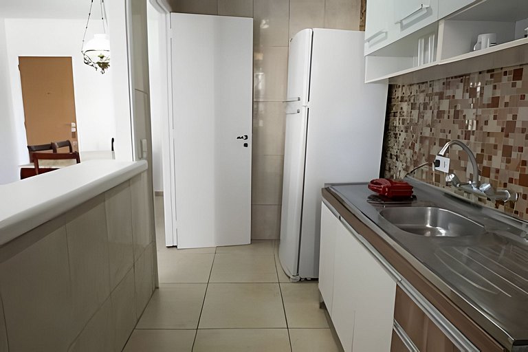 Luc113| Flat with pool and sauna on Barra beach