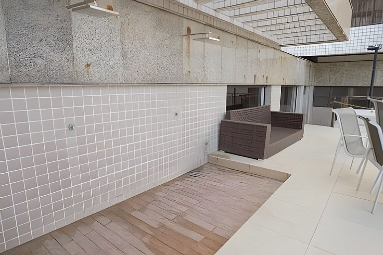 Luc113| Flat with pool and sauna on Barra beach