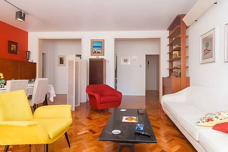 Ven404| Apto charmoso na quadra da praia