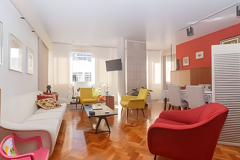 Ven404| Apto charmoso na quadra da praia