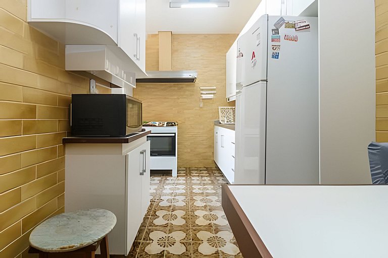 Ven404| Apto charmoso na quadra da praia