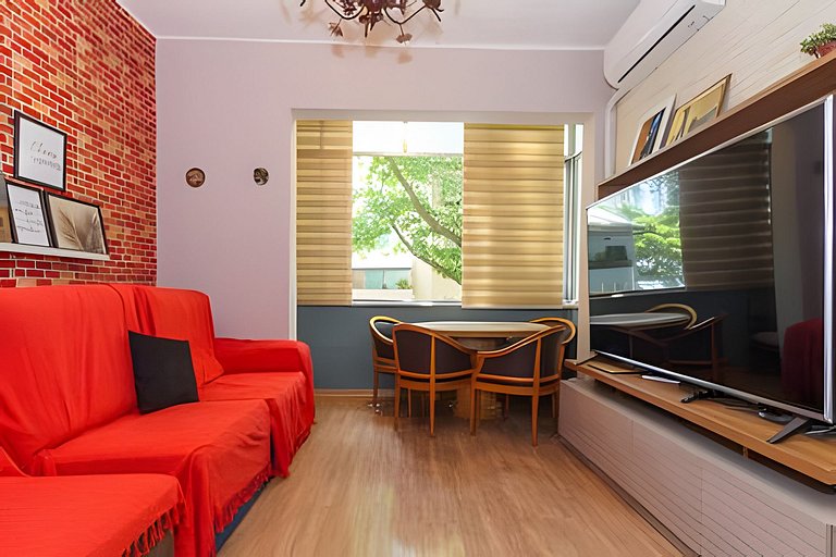 Hum233|Apartment 5 minutes from Leblon beach