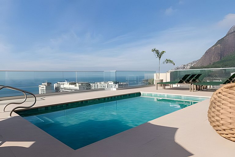 Lira1704|Flat no Leblon c/piscina a 2 min da praia