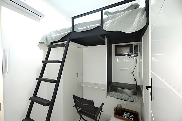 Hum302D|studio 10 m² en Leblon, 5 min de la playa